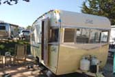 Vintage 1962 Shasta Travel Trailer Painted Creamy Pastel Yellow